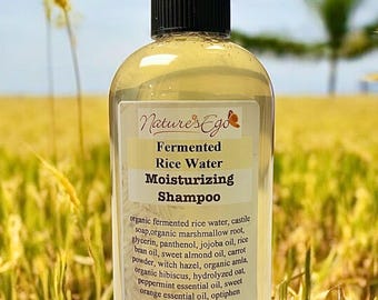 Fermented Rice Water Moisturizing Shampoo (jojoba, almond oil, amla, hibiscus, marshmallow root)