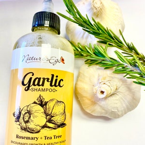 Garlic Shampoo (all hair types, curly, straight, locs microlocs sisterlocs)