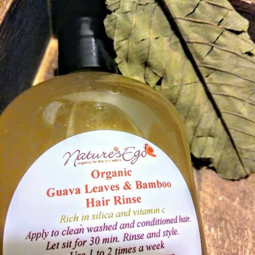 Organic Guava Leaves & Bamboo Hair Rinse silica and Vitamin Etsy