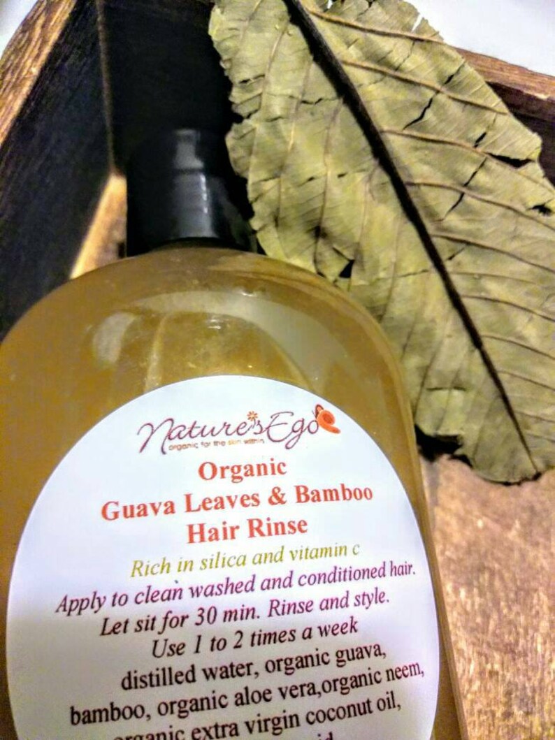 Organic Guava Leaves Bamboo Hair Rinse Hair Growth Silica Etsy