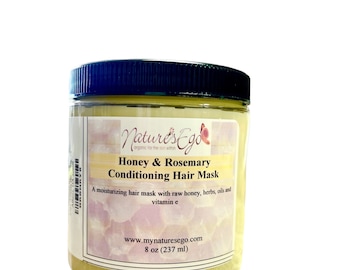 Masque capillaire revitalisant au miel et au romarin