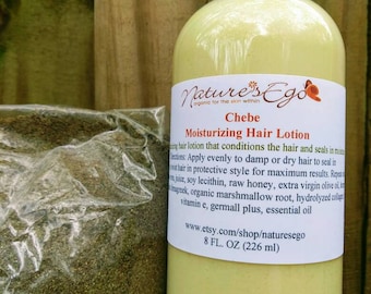 Chebe Moisturizing Hair Lotion (Chad, protective styling, organic, natural product)