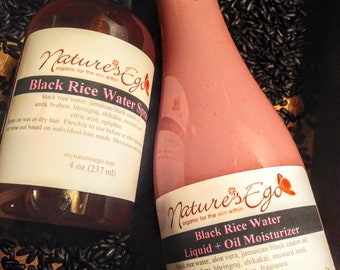 BLK Rice Water Hair Rinse (ayurvedic, black castor oil, hair rinse, conditioner)