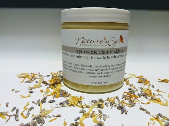 Ayurvedic Hair Pudding (99.9 % natural and organic, curl enhancer, rosemary, horsetail root, pumpkin seed oil)