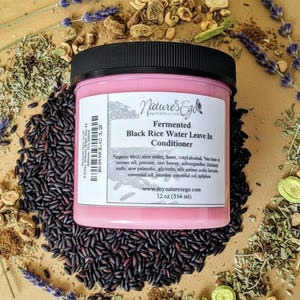 Fermented Black Rice Water Leave In Conditioner (moisturizing leave in, softening properties)