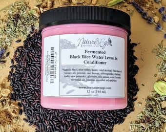 Fermented Black Rice Water Leave In Conditioner (moisturizing leave in, softening properties)