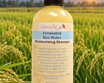 Fermented Rice Water Moisturizing Shampoo (jojoba, almond oil, amla, hibiscus, marshmallow root)