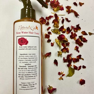 Rose Water Hair Tonic (hair tonic, toner)