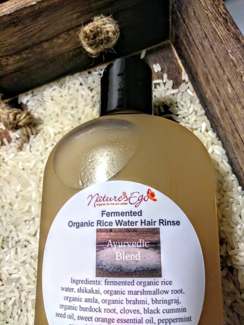 Organic Fermented Rice Water Hair Rinse ayurvedic Black - Etsy