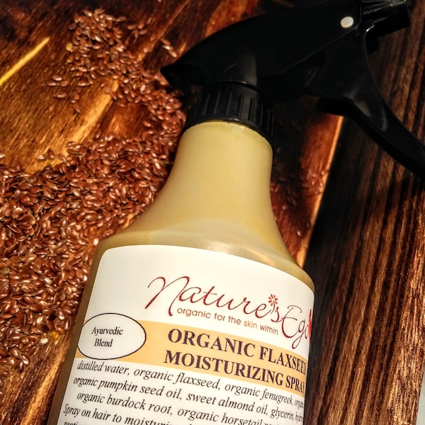 Organic Flaxseed Moisturizing Spray (curls, waves, locs, moisturizer)