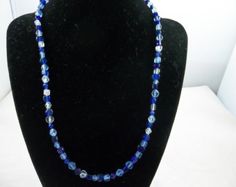 Blue Beaded Necklace
