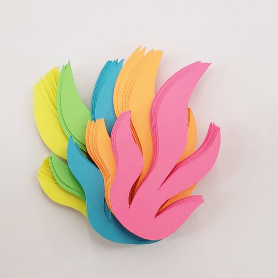 Seaweed Die Cuts Paper Seaweed Shapes Mermaid Party Ocean Etsy