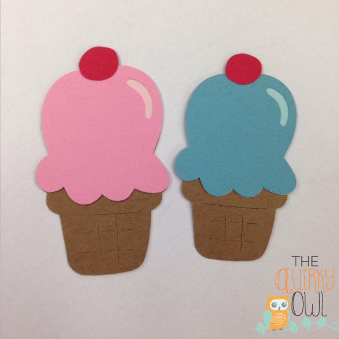 Ice Cream Cone Die Cuts Paper Ice Cream Shapes Die Cuts for Etsy