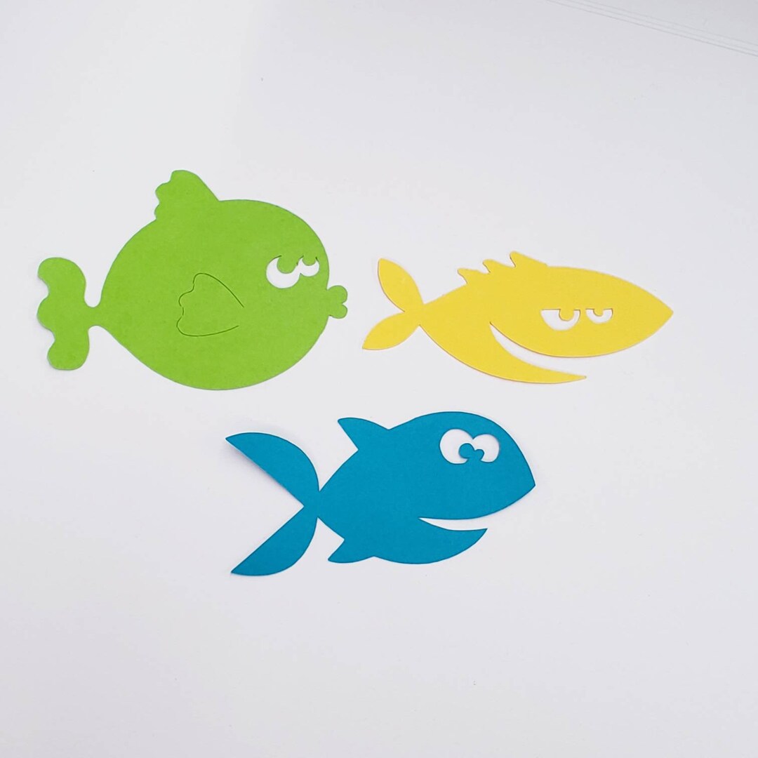 Tropical Fish Die Cuts Bright Fish Cut Outs Ocean Life Etsy Canada