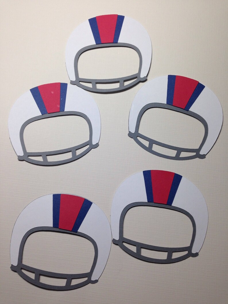 Football Helmet Die Cut Football Party Paper Football Etsy Canada