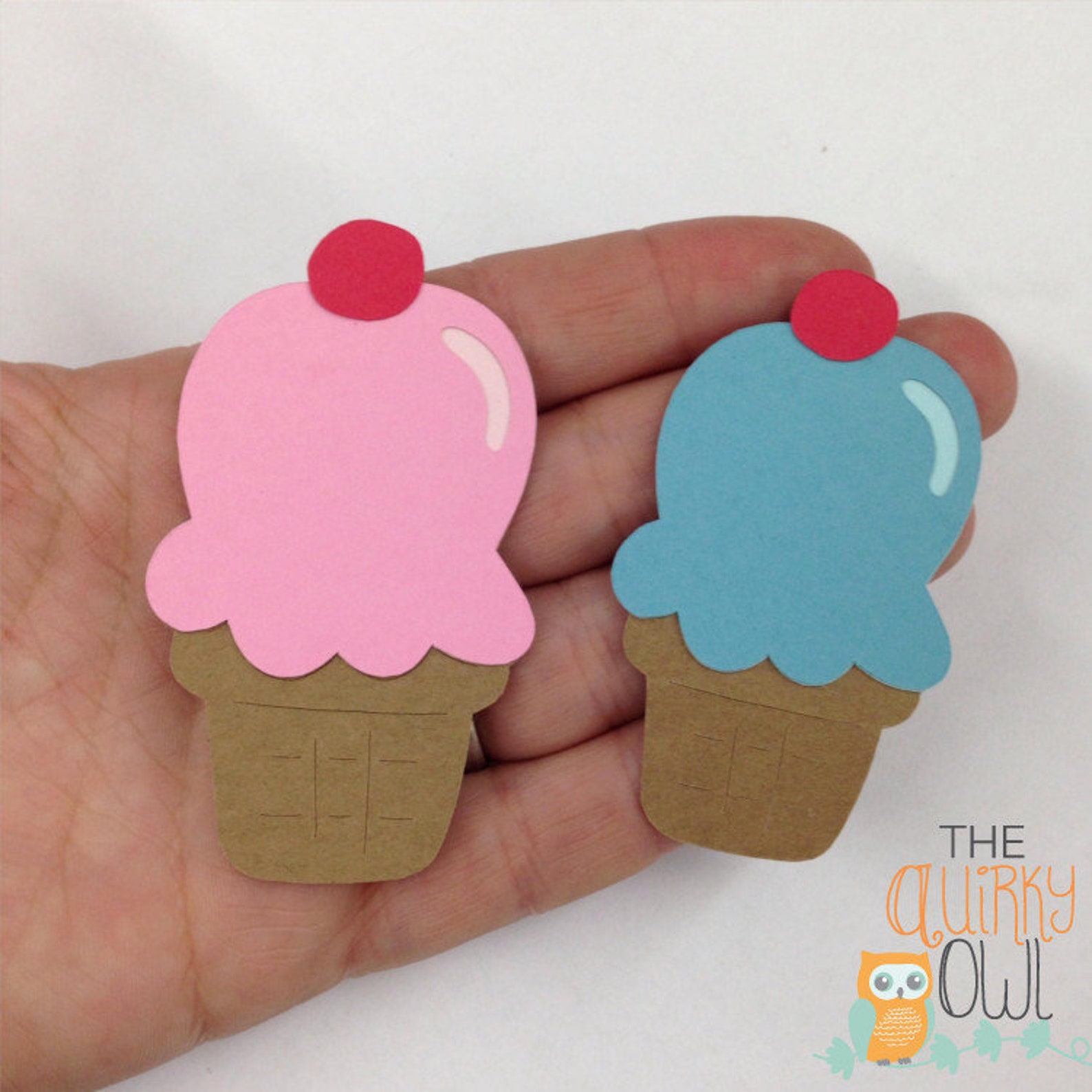 Ice Cream Cone Die Cuts Paper Ice Cream Shapes Die Cuts for Etsy