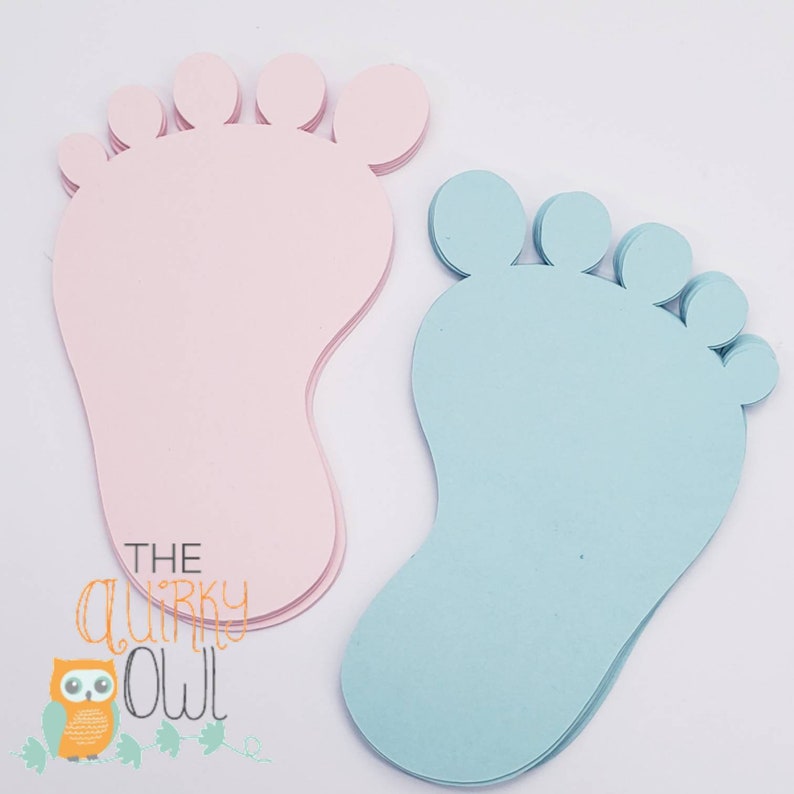 Blue Baby Feet Die Cuts Blue Infant Feet Pregnancy - Etsy Canada