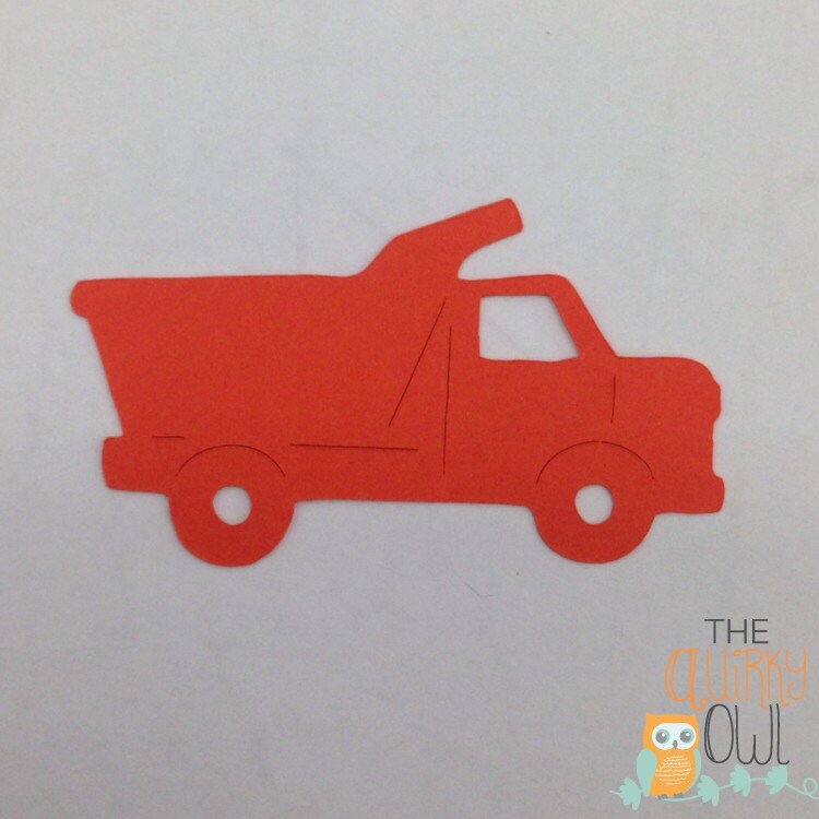 Dump Truck Die Cuts Paper Dump Truck Shapes Construction Etsy