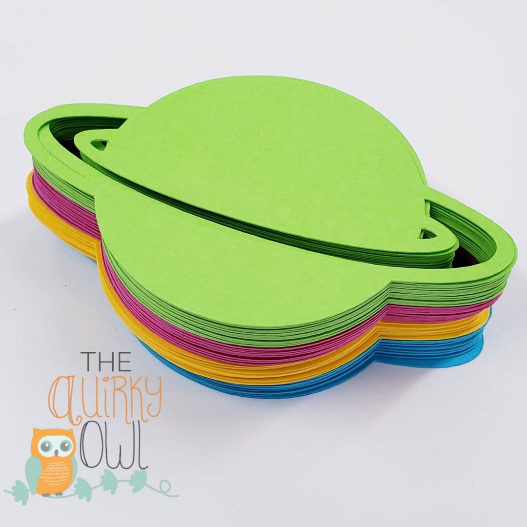 Die Cut Paper Shapes Paper Shapes Saturn Die Etsy.de