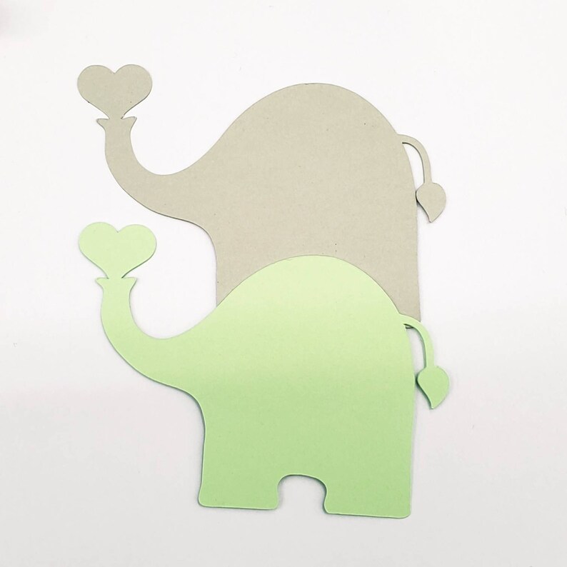Elephant Die Cut Paper Shapes Elephant Cut Outs Elephant Etsy Canada