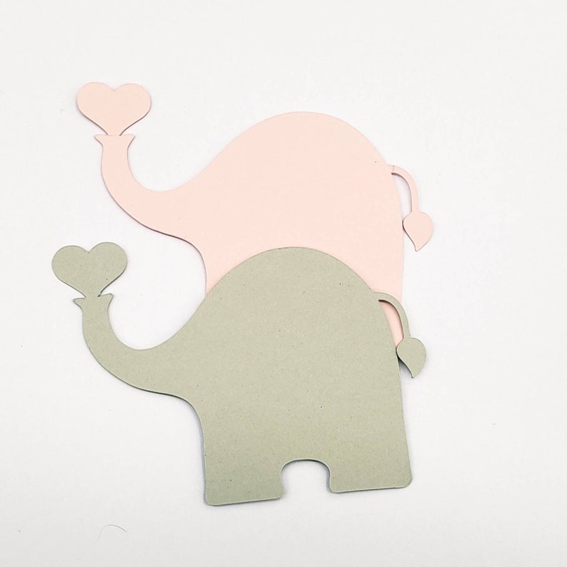 Elephant Die Cut Paper Shapes Elephant Cut Outs Elephant Etsy Canada