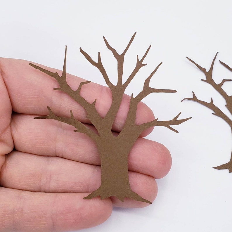 Fall Tree Die Cut Paper Shapes Paper Tree Shapes Tree Die Etsy Canada