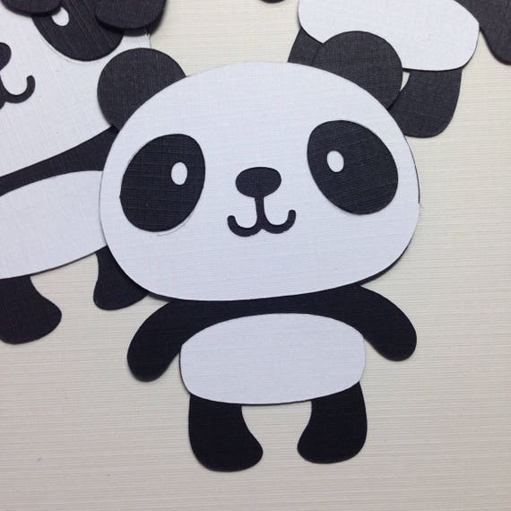 4 Panda Bear Die Cut 4 inch Paper Panda Bear Cut Outs Cute | Etsy
