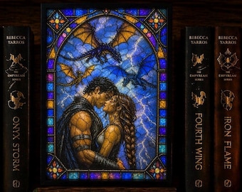 Reveal Lightbox | Fantasy Book Inspired Decor - Gift for Fantasy Readers - Dragon riders