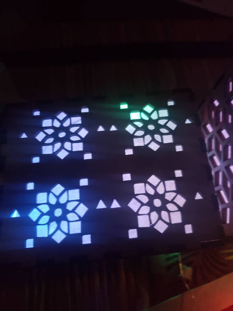 Beautiful Laser Cut multicolored light up lightbox lantern multiple size And design vary