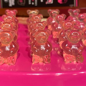 Pink Whitney Vodka Gummy Bears Champagne Gummy Bears Rose Gummy Bears  Gummy Bears Fireball  Bridesmaid Wedding Favors Corporate Gifts