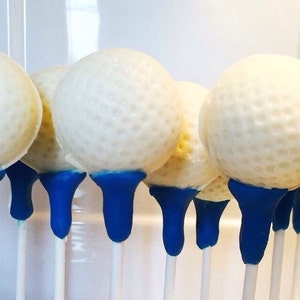 Webake Golf Ball Cake Pop Molds Silicone Golf Ball Chocolate Mold 12-C