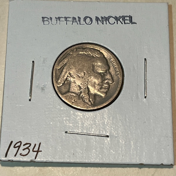 Beautiful 1934 Buffalo Nickel