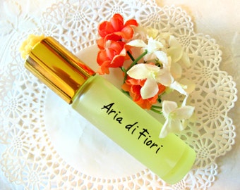 ORANGE BLOSSOM PERFUME (roll-on) with Neroli, Bergamot, & Lily of the Valley. Romantic Birthday / Anniversary Gift. 1/3 oz. 10 ml.