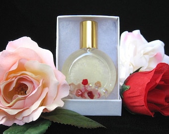 ROSE PERFUME. Roll-on Perfume containing Rose Absolute and Fragrance. 15 ml. (0.5 fl oz).