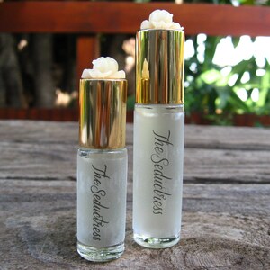VANILLA PERFUME. Roll-on Perfume with Warm Vanilla Sugar, Amber, Rose, and White Musk. 5 ml or 10 ml.