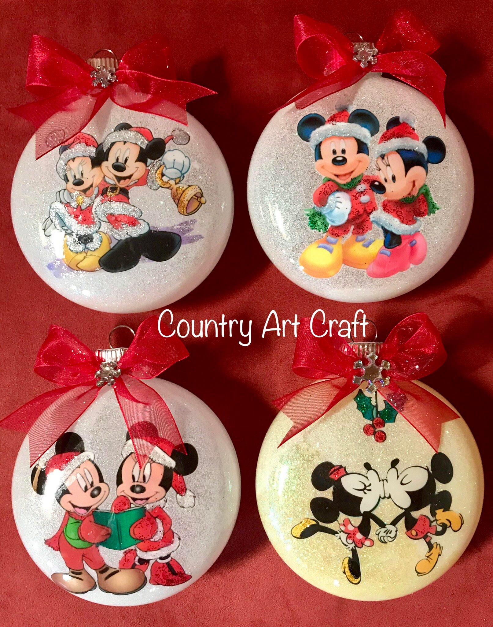 Disney Christmas Ornaments Etsy