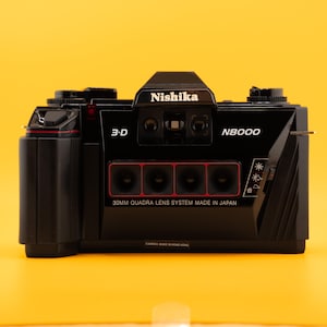 Nishika N8000 3D 35mm Point and Shoot Film Camera With Four 30mm