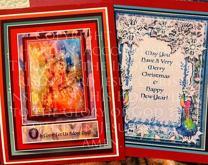 Featured listing image: God’s Holy Angels Christmas Greeting & Encouraging Card Collection