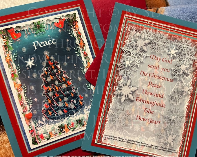 Featured listing image: The Christmas Tree Greeting & Encouraging Card Collection by Suzanne Davis Harden