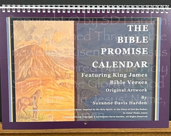 The 2023 Bible Promise Wall Calendar Designed & Illustrated by Suzanne Davis Harden