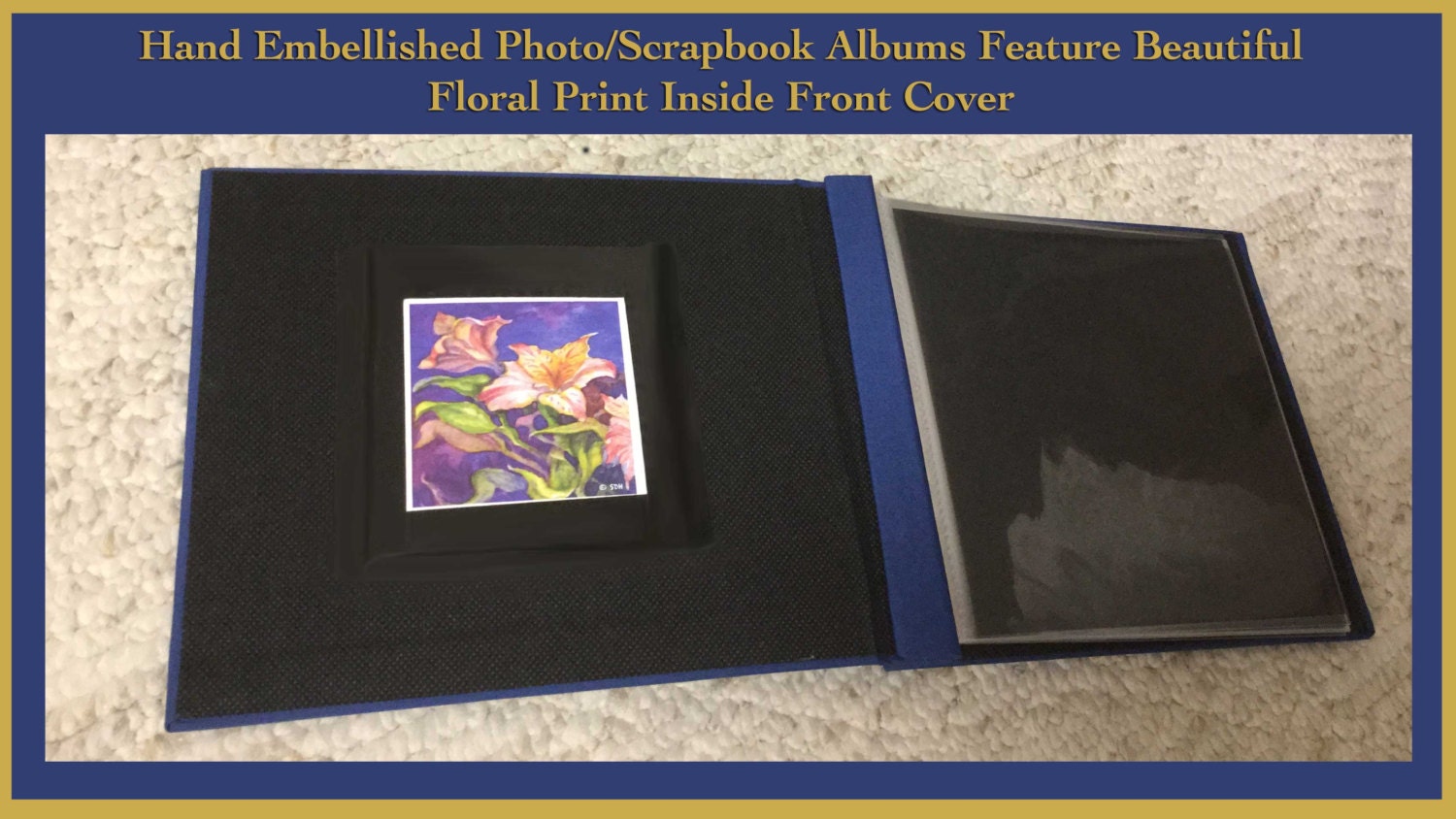 Beautiful Hand Embellished Photo-scrapbook Album Featuring 