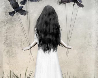 Sadness Flies Print 8x10"