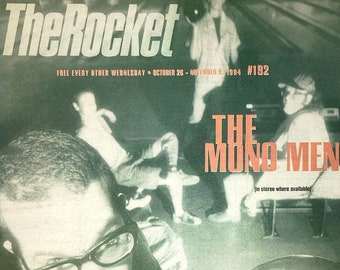 The ROCKET Magazine Mono Men cover 1994 Seattle paper MELVINS Ween Veruca Salt Silos club listings Camille Paglia Estrus Records