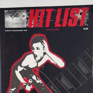 HIT LIST Zine T.S.O.L. afi Sovines Hot Water Music Psychedelic poster art Ex-MRR Punk Rock