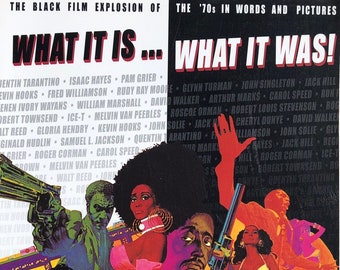 BLACK FILM of the 70&#39;s - What It Was! 1998 BOOK Color photos Exploitation Horror Comedy Music Psychedelic Film history