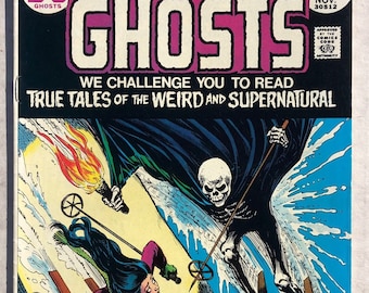 GHOSTS 1973 DC Comic Book Vintage horror weird and supernatural skiing ski west point