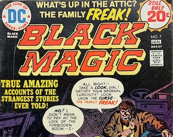 BLACK MAGIC 1975 D.C. Comics #7 Horror Jack Kirby Family Freak Joe Simon Bronze Age Comic book