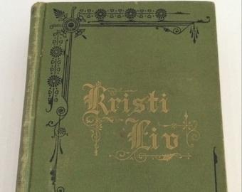 KRISTI LIV 1888 illustrated German Religious book Life of Christ - fair condition