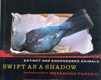 EXTINCT & ENDANGERED ANIMALS photo book 1999 Swift as a Shadow Turtle Hare Auk Dodo birds fish mammals