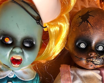 LIVING DEAD DOLL Halloween Hemlock & Honey Trick or Treat Horror figures Zombie Goth corpses (Open box!)